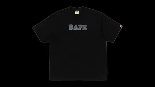 BAPE Hand Draw Logo Relaxed Fit Tee Black