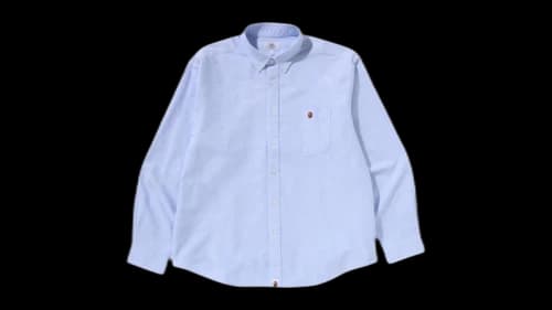 BAPE One Point Oxford L/S Shirt Beige