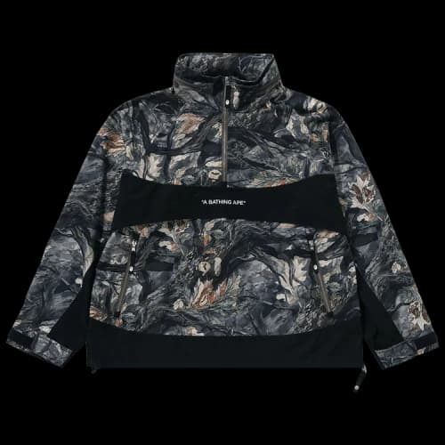 BAPE Tree Edge Camo Anorak Jacket 'White'