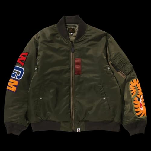BAPE Shark MA-1 Jacket 'Olive Drab'