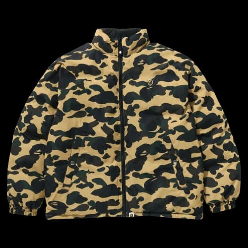BAPE 1st Camo Reversible Down Jacket 'Yellow'