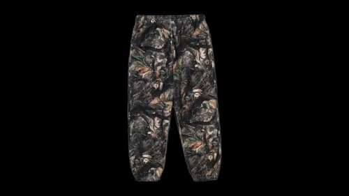 BAPE Tree Edge Camo Relaxed Fit Sweat Pants Brown