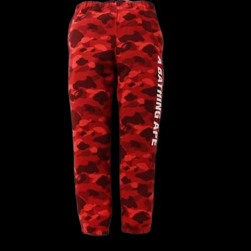 BAPE Color Camo Sweat Pants Red
