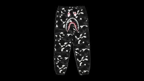 BAPE City Camo Shark Relaxed Fit Sweatpants Black