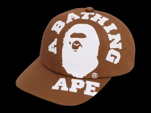 BAPE Big College Cap Beige