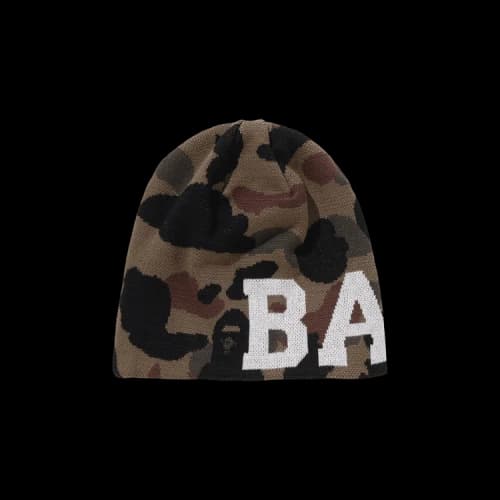 BAPE 1st Camo Knit Cap 'Green'