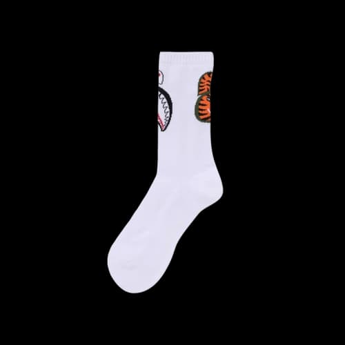 BAPE Shark Socks 'White'