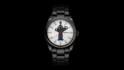 BAPE Type 7 BAPEX Shark Seijin Watch Black