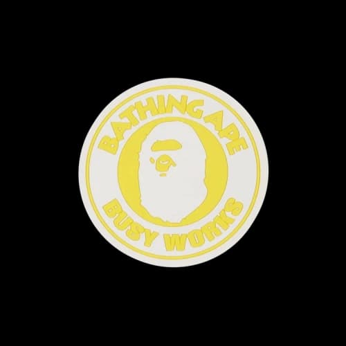 BAPE Busy Works Neon Rubber Coaster 'Yellow'