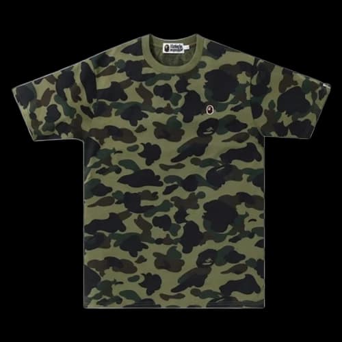 BAPE 1st Camo One Point Mini Tee 'Green'