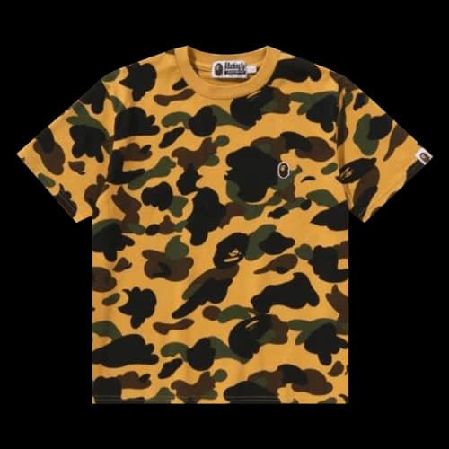 BAPE 1st Camo One Point Mini Tee 'Yellow'