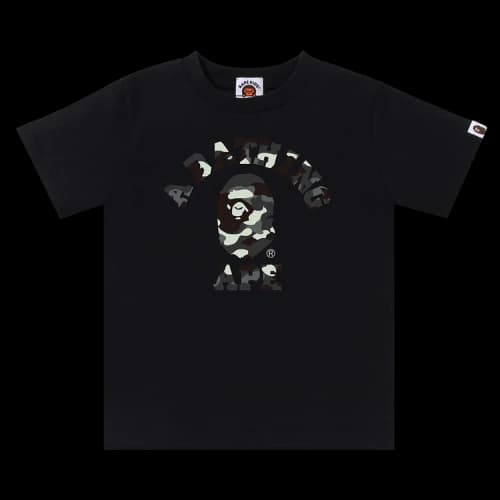 BAPE Kids City Camo College Tee 'Black'