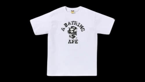 BAPE Multi Pixel Camo College Tee Black/Black