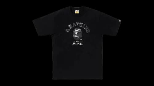 BAPE Screen Camo College Tee Black/Black