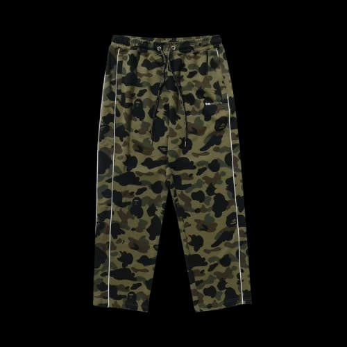BAPE 1st Camo Logo Relaxed Fit Track Sweatpants 'Green'