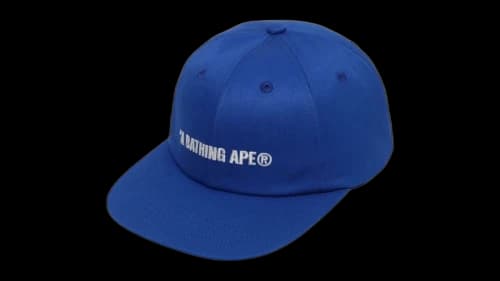 BAPE Logo Panel Cap Blue