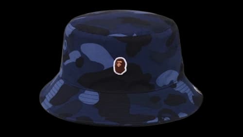 BAPE Color Camo Bucket Hat Navy