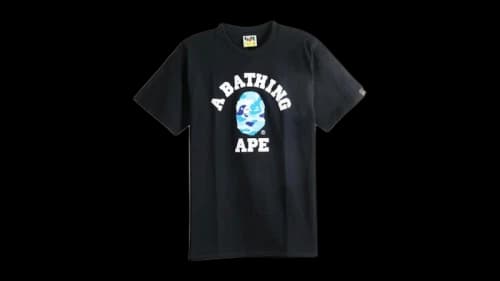 BAPE ABC Camo College Tee (SS26) Black/Black
