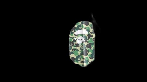 BAPE ABC Camo Side Big Ape Head Tee (SS26) White/Green