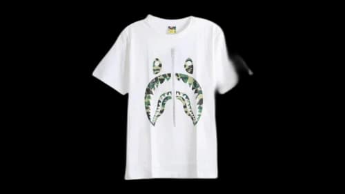 BAPE ABC Camo Shark Tee Whxgr