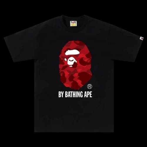 BAPE Color Camo By Bathing Ape Tee 'Black Red'