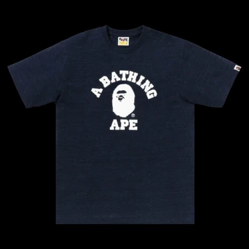 BAPE Stone Eye College Tee 'Blue'