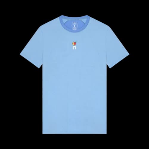 On graphic T-shirt