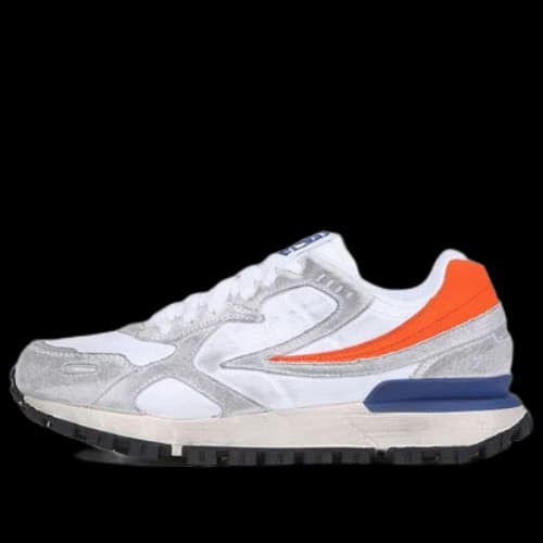 FILA Zagato Washing Low Top Running Shoes Grey/Orange/Blue