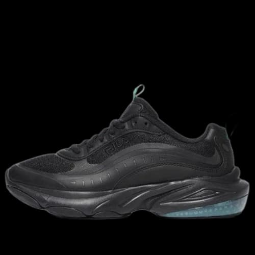 FILA Unisex Low-Top Running Shoes Black/Green