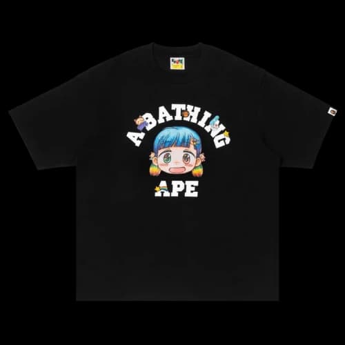 BAPE x Mr. College Tee 'Black'