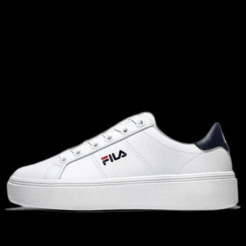 FILA Wear-Resistant Non-Slip Low Top Casual Skate Shoes Unisex White Blue Korean Version 'White Blue'