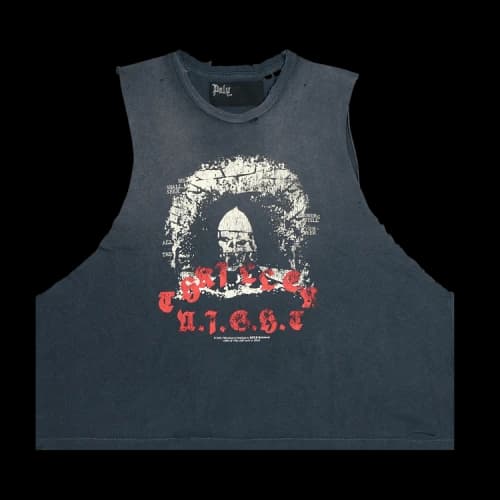 Paly Hollywood Thriller Night Cut Off T-Shirt 'Black'