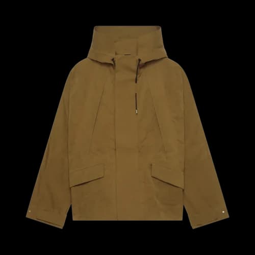 On X LOEWE Parka Coats Unisex Toffee Brown Hooded Moderate