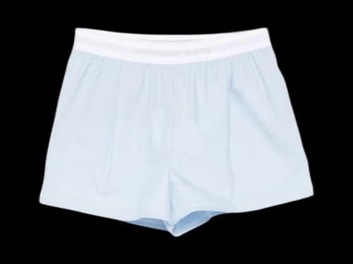 Alexander Wang Logo Elastic Shorts Oxford Blue