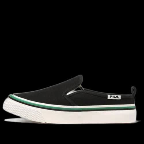 FILA Unisex Low-Top Sneakers Black/Green/White