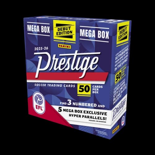2025-26 Panini Prestige EFL Trading Card Mega Box