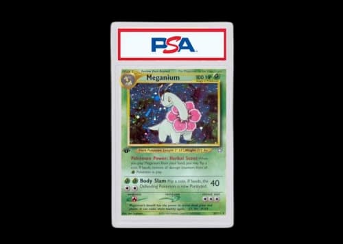 2000 Pokemon Neo Genesis 1st Edition 10 Meganium-Holo (PSA or BGS Graded)