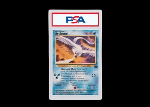2000 Pokemon Promo Black Star 22 Articuno Toshinao Aoki Error (PSA or BGS Graded)