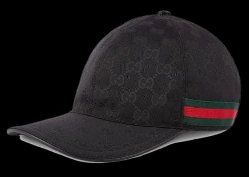 Gucci Original GG Canvas Baseball Hat with Web Black