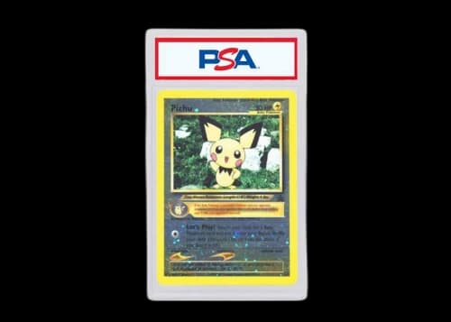 2001 Pokemon Promo Black Star 35 Pichu-Reverse Foil Pokemon League (PSA or BGS Graded)