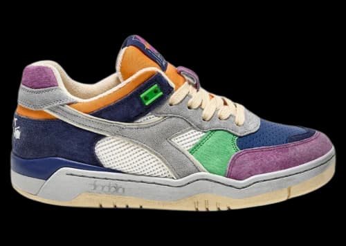 Diadora B.560 Made in Italy Tourney Italia Grey Blue Purple