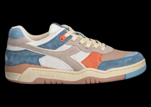 Diadora B.560 Made in Italy Tourney Italia Orange Blue White