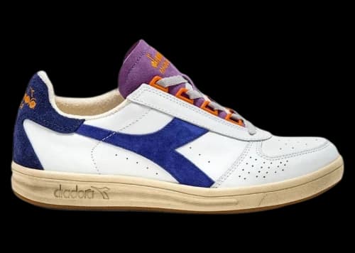 Diadora B.Elite Tourney Made in Italy White Blue Orange Purple