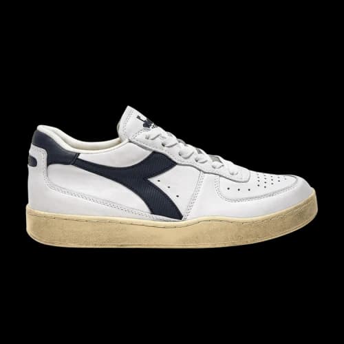 Diadora Mi Basket Low Used 'White Blue Denim'