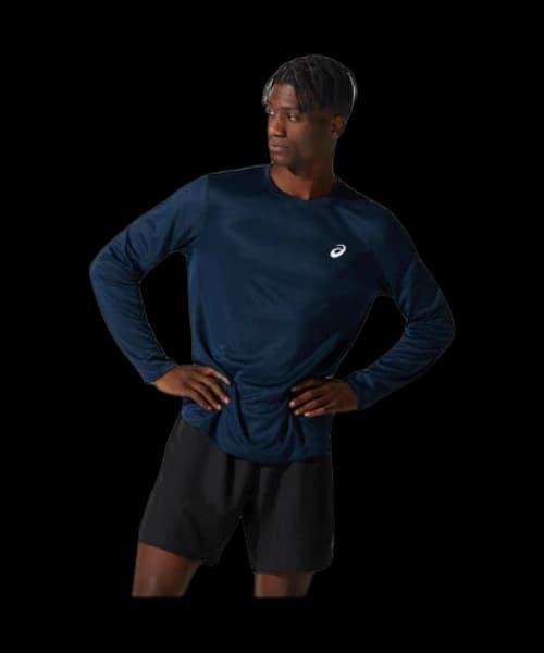 ASICS Silver Long Sleeves T-Shirt 'French Blue'
