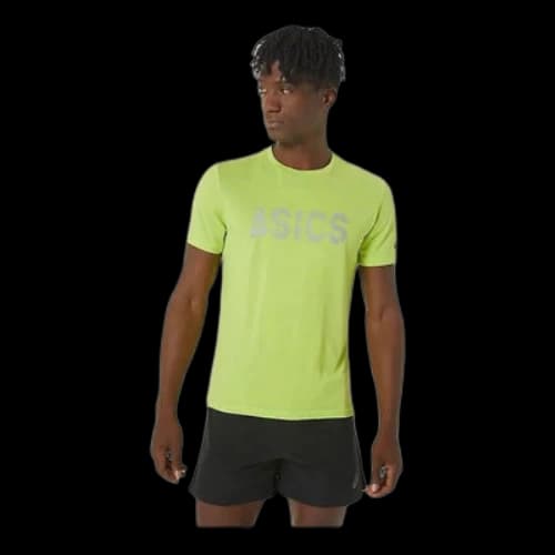 ASICS Logo Heather Dry T-Shirt 'Lime Zest'