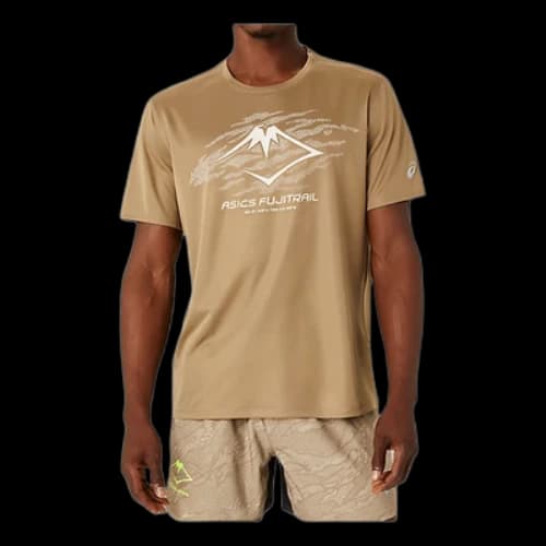 ASICS Fujitrail Running T-Shirt 'Tan White'