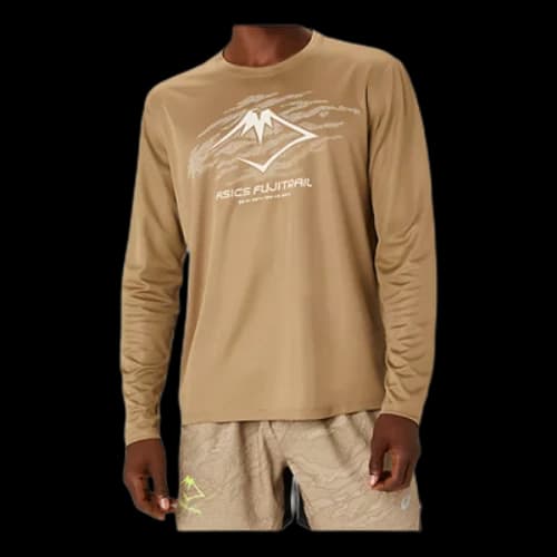 ASICS Fujitrail Running Long Sleeves T-Shirt 'Oatmeal'