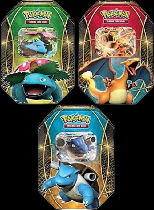 2014 Pokemon TCG Blastoise EX/Charizard EX/Venusaur EX Power Tin