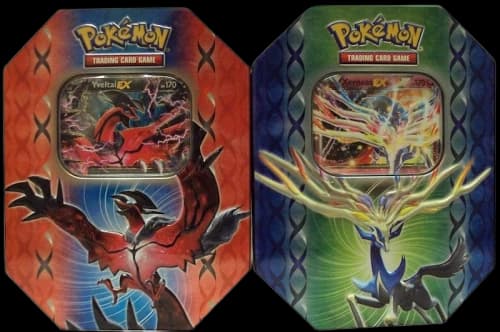 2014 Pokemon TCG Legends of Kalos Xerneas/Yvetal Tin Lot